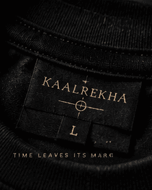 KALREKHA neck label inside the tee